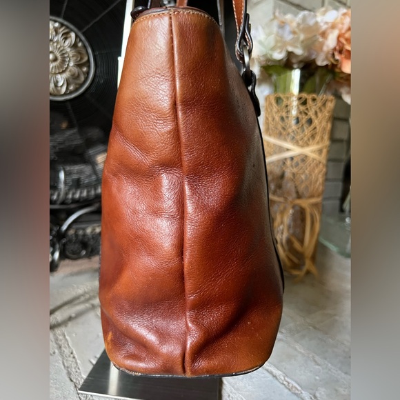 Etienne Aigner Vintage Leather Handbag Double Strap Shoulder Tote Bag - Picture 6 of 15